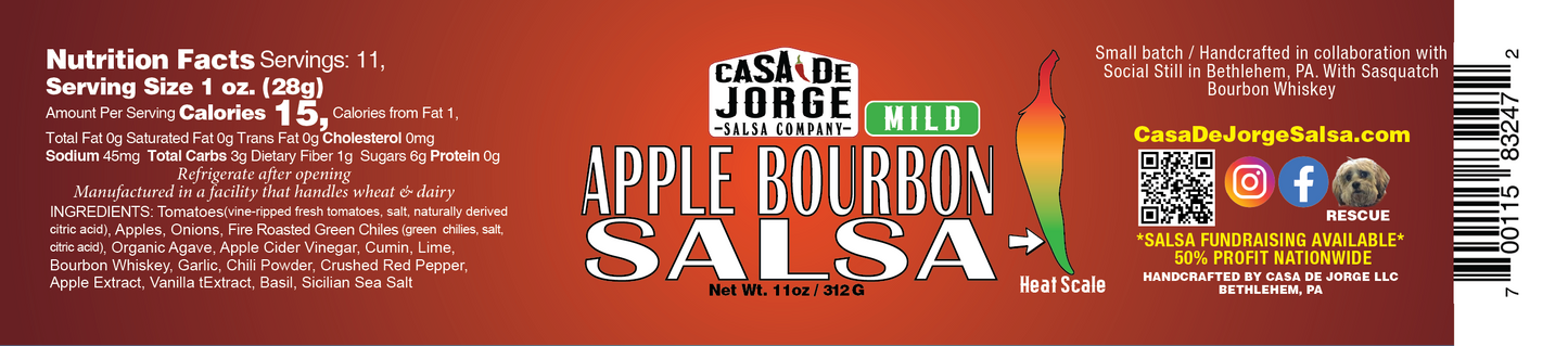 Apple Bourbon Salsa - Mild