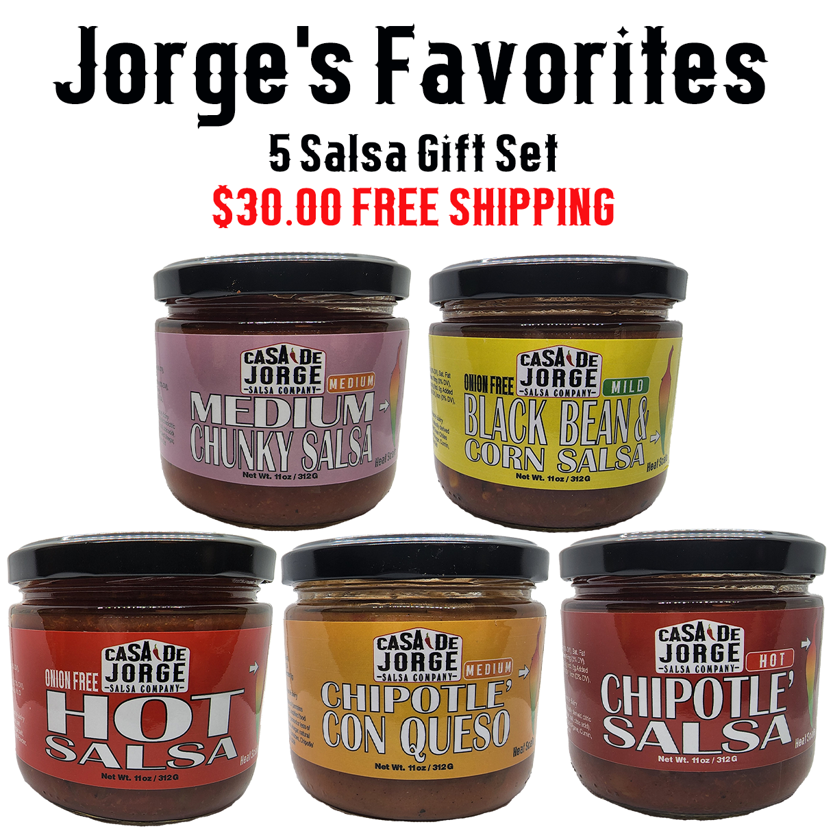 Jorges Favorite 5 Salsas