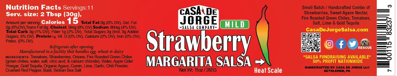 Strawberry Margarita Salsa - Mild